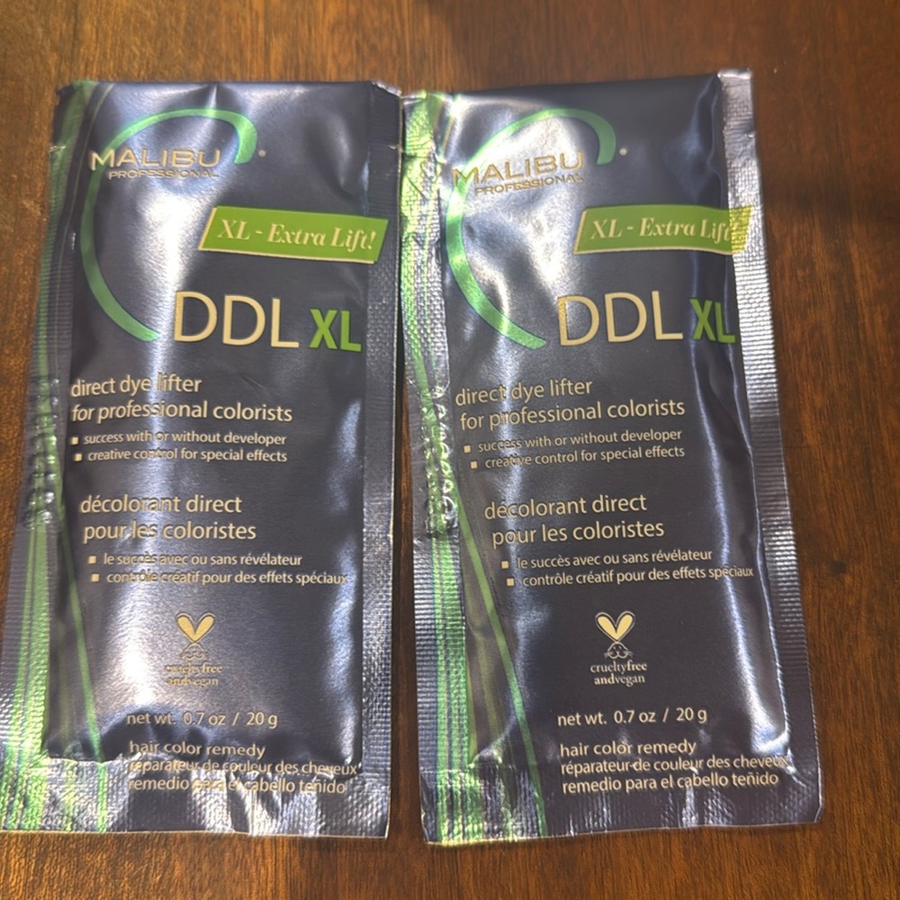 2 Malibu C DDL XL Hair Treatment Packets